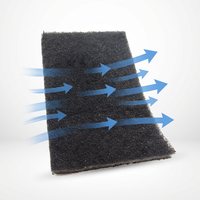 Rouleau de mousse de polyuréthane Sutong de 50 mm d'épaisseur, revêtu, à cellules ouvertes, avec charbon actif de coque de noix de coco, certifié ISO9000 pour l'eau
