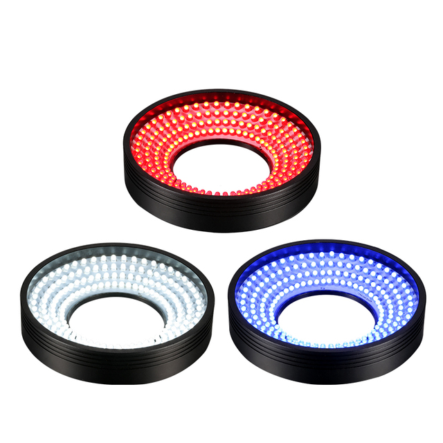 24V Machine Vision Inspection LED Ring Light Detection and Recognition White Red Blue Lamp