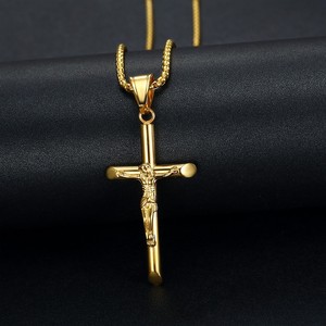 Stainless Steel <b>Cross</b> Pendant Necklace Unisex Gift Jewelry Geometric Design YS016 - Product Image 3