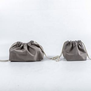 Eco Friendly Natural Colorful <b>Canvas</b> Cotton Cosmetic Jewelry Drawstring Pouch Organic Cotton Bags - Product Image 2