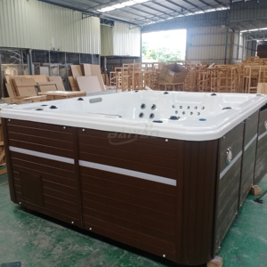 Spa <span class=keywords><strong>extérieur</strong></span> robuste pour 5 <span class=keywords><strong>personnes</strong></span> avec structure renforcée et matériaux résistants aux intempéries pour une utilisation en <span class=keywords><strong>extérieur</strong></span> toute saison - Product Image 4