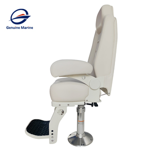 <span class=keywords><strong>Capitaine</strong></span> blanc marin <span class=keywords><strong>de</strong></span> luxe avec repose-main Base <span class=keywords><strong>de</strong></span> siège réglable en acier inoxydable Siège à suspension rabattable pour bateau <span class=keywords><strong>de</strong></span> yacht - Product Image 3