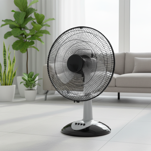 Ventilateur oscillant portable haute puissance 100W, 3 vitesses, économe en énergie, commande mécanique, sur pied fin pour - Product Image 2