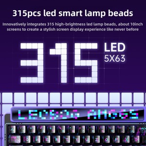 Leobog amg65 cơ khí chơi game Bàn phím không dây tri-chế độ với Thông Minh Màn hình kép Gasket cấu trúc hot-trao đổi bàn phím tùy chỉnh - Product Image 4