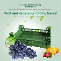 Boîtes de rangement pour fruits et légumes recyclables personnalisées UGET, caisses en plastique pliables en maille pour la logistique, pour le stockage