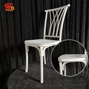 เก้าอี้เรซิ่นงานแต่งงานทันสมัยสำหรับขายส่ง เก้าอี้สีขาวสำหรับงานแต่งงานในร่ม เหมาะสำหรับห้องจัดเลี้ยงงานแต่งงาน - Product Image 2