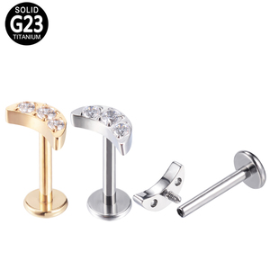 Bán Sỉ F-136 ASTM Đồ Trang Sức Xỏ Lỗ Môi Môi Môi Môi Hình Cầu & Mặt Trăng Bằng Titan Đá Quý Đá Quý & Đá Quý Trang Sức Xỏ Khuyên Cơ Thể - Product Image 4