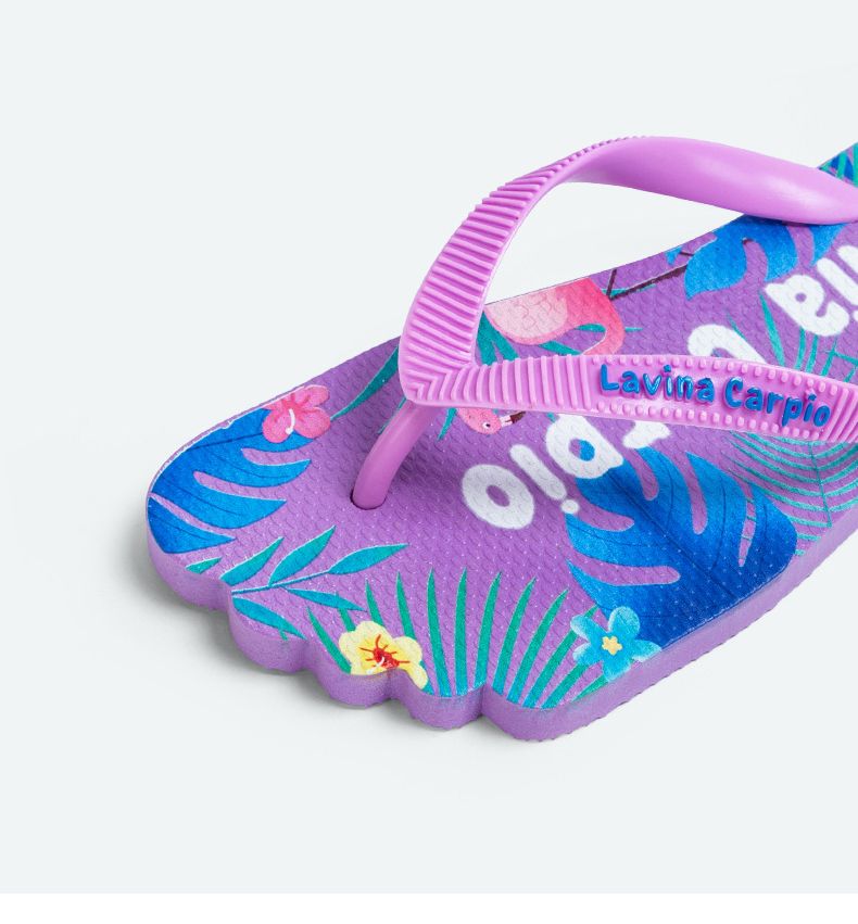 Custom Logo Printing Comfortable Slippers Flip Flop Women Summer Beach Flip Flops