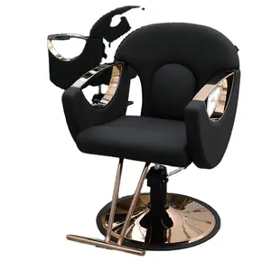 새로운 디자인 미용 머리 안락 의자 유압 빈티지 상점 가구 미용실 스타일링 이발사 의자