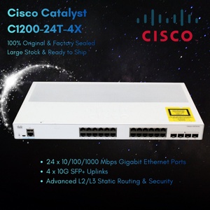 Cisco C1200-24T-4X Catalyst 1200 Smart Managed 24 พอร์ต Gigabit Ethernet 4x10G SFP+ Uplinks 128Gbps Cisco Switch C1200-24T-4X - Product Image 2