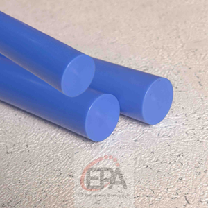 Tige bleue en HDPE de qualité supérieure Structure légère de 100mm x 2m avec une résistance exceptionnelle à l'usure et aux produits chimiques agressifs - Product Image 1