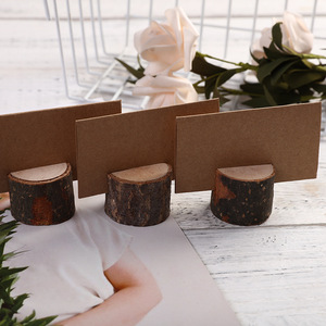 Base portacarte in legno per foto in legno fatta a mano su misura per la casa e il matrimonio - Product Image 3