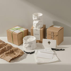 Vela Aromática de Alta Gama [Personalizada] con Taza de Cerámica Moldeada a Mano para Dormitorio, Baño y Uso Doméstico - Fragancia de Forma Irregular - Product Image 2