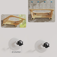 Mobilier mural chat ventouse installer multicouche en bois massif panier suspendu en pin naturel hamac pour chat lit de fenêtre