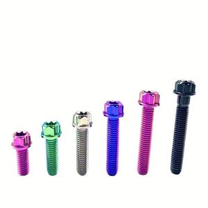 Tornillos hexagonales de acero inoxidable personalizados, pernos y tuercas de acero inoxidable, grados 4.8, 6.8, 8.8, DIN 933, M2, M5, tornillo de cabeza hexagonal - Product Image 1