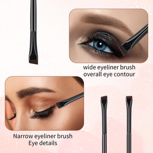 Juego de 3 Pinceles Delineadores de Ojos en Ángulo Fino, Ultrafinos, Profesionales, de Lujo, para Maquillaje de Ojos - Product Image 4