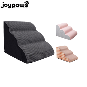 Waschbare Graue Schaumstoff-Hundetreppe für Innenräume, Hohe Belastbarkeit, Kleine Rampe, Schaumstoff-Hundestufe für Hohe Betten - Product Image 1