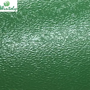 Эпоксидное полиэфирное порошковое покрытие зеленого цвета с эффектом морщин