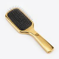 Brosse à cheveux professionnelle à coussin d'air massante, peigne démêlant à picots en acier électroplaqué, brosse antistatique en ABS pour le cuir chevelu