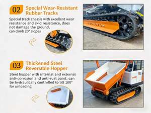 <span class=keywords><strong>Dumper</strong></span> Cingolato con Motore EPA a Benzina, Nuova Funzione di Sollevamento del Caricatore, Sollevabile fino a 1400mm - Product Image 3