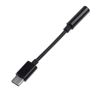 Pour Xiaomi 6 Pro Audio Aux câble adaptateur Type C 3.5mm écouteur convertisseur PVC mâle femelle Jack câble connecteur pour une utilisation téléphonique