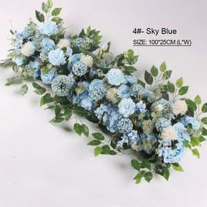 <b>Artificial</b> <b>Flower</b> Wedding Ceremony <b>Garland</b> <b>Flowers</b> Rose Table Runner Row for Backdrop Arch Wedding centerpiece Decoration - Product Image 3