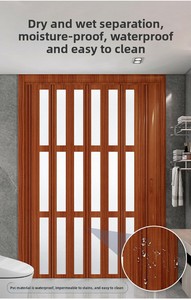 <span class=keywords><strong>Porte</strong></span> pliante moderne en PVC sans perçage, installation facile, <span class=keywords><strong>porte</strong></span> <span class=keywords><strong>coulissante</strong></span> accordéon pour cuisine ouverte - Product Image 6