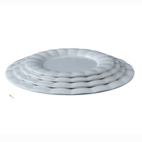 Vaisselle de restaurant, design vintage, écologique, sans BPA, passe au lave-vaisselle, assiettes rondes en mélamine de 10 pouces