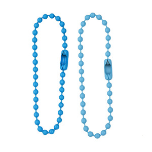 Customizable Colored Metal Bead Chains 12cm Candy Color For Clothing Bags Tags Toys Handicrafts - Product Image 4