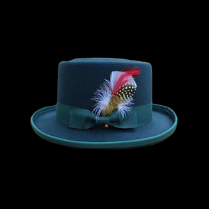 หมวกผ้าสักหลาดขนแกะสไตล์พายหมูหมวกขนสัตว์แท้มีขนสำหรับงานเลี้ยงธุรกิจสบายๆหรือตกปลาขายส่งจากโรงงาน - Product Image 2