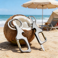 Multi-function Smooth Bottle Opener Custom Logo Electronic Key Finder Creative Alloy Key Chain Wholesale Unpack Parcel