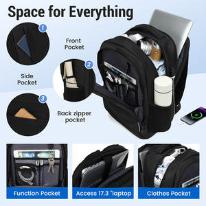 Sac à dos multifonctionnel grande capacité pour homme, style décontracté et professionnel, avec compartiment pour ordinateur portable 17 pouces, idéal pour étudiants et écoliers – Vente directe usine - Product Image 2