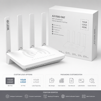 XPON ONT WiFi6 AX1500 HGU Fiber Optik ONU 4GE 1POTS 1USB3.0 Dual Band Gigabit FTTH Router Kompatibel EPON GPON