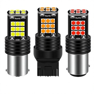 หลอดไฟ LED Canbus รุ่น 1156 BA15S W21W 3030 24SMD ไฟถอย ไฟเลี้ยว ไฟเบรก BAU15S T20 7440 7443 สีแดง 12-24V สำหรับยานพาหนะ - Product Image 4