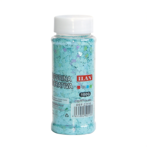 Glitter Decorativo Ilan 100G Blu Chiaro a Forma di Cuore per Forniture Artigianali - Product Image 2