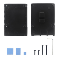 2025 logotipo personalizado de calidad superior Raspberry Pi carcasa de refrigeración pasiva de aluminio carcasa de Metal para Raspberry Pi 4 Modelo B