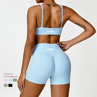 Offre Spéciale de haute qualité soutien-gorge de sport taille haute Leggings ensemble à manches longues vêtements d'entraînement Gym vêtements de sport femmes Fitness vêtements Yoga ensembles