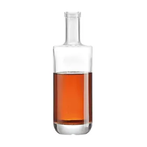 Customized 750ml unique glass spirits liquor vodka bottle for Tequila, WHISKY, BLANDY, WINE, and other alcoholic beverages