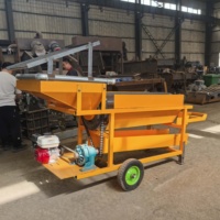 Machine de criblage de sable Zimbabwe Égypte Kenya, crible rotatif mobile à trommel 10 20 30tph 1000x1200 pour la séparation du minerai d'or et du gravier