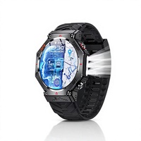 Jam Tangan Pintar W20 Mini Layar HD 2.02" GPS Pelacak Kebugaran Monitor Detak Jantung Oksigen Darah Mendukung Panggilan Telepon Senter LED 5ATM