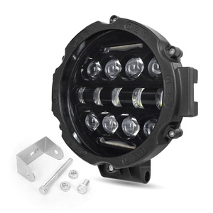 Barre de feux de travail LED étanche 7 pouces 75W 13 LED, faisceau haut/bas, projecteur, feux de brouillard et de conduite pour phares de voiture - Product Image 2