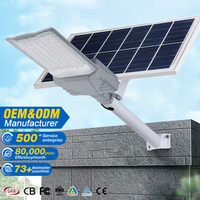 Nouvelle conception de lampadaire extérieur étanche IP66 en aluminium SMD 150w 200w à LED solaire