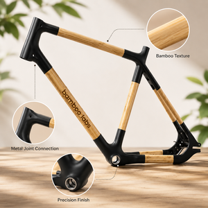 Bamboo Labs Eco Aluminum Alloy Bike <b>Frame</b> with Highland Aluminum Joints Custom Colors Logos Universal Compatibility OEM Service - Product Image 2