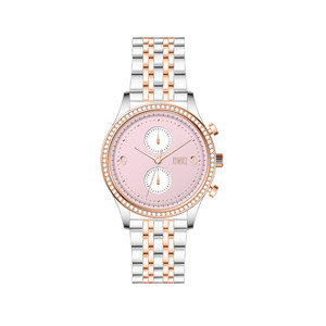 นาฬิกาควอทซ์สายโลหะสำหรับผู้หญิง ขอบหน้าปัดตกแต่ง ใช้งานได้หลากหลายทั้งในชีวิตประจำวันและงานปาร์ตี้ - Product Image 3