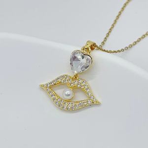 Material de acero inoxidable hipoalergénico luz lujo forma de corazón exquisito ajustable última moda colgante collares para mujeres - Product Image 3