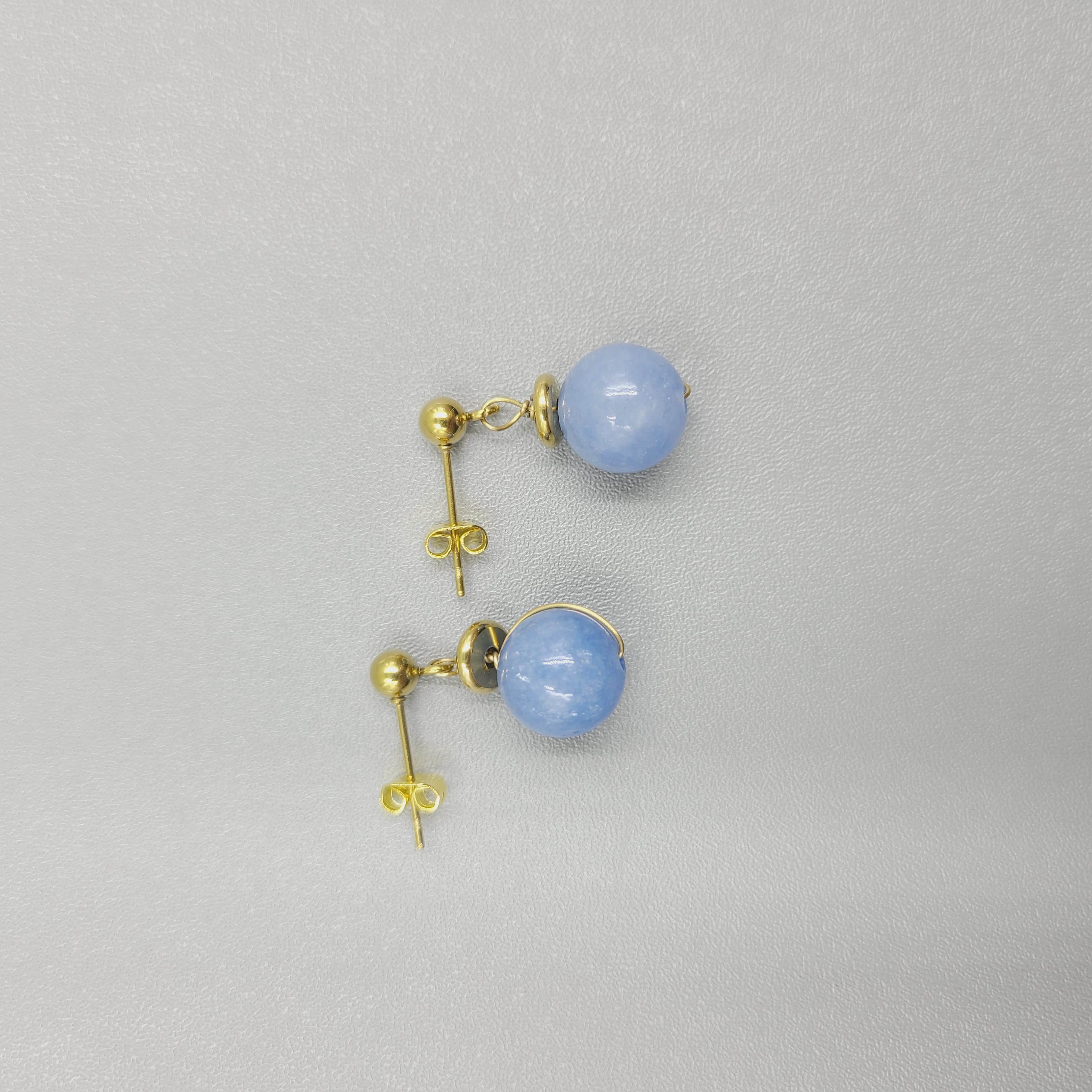 Aquamarine Chalcedony Earring