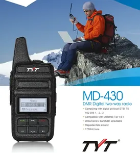 Radios TYT MD-430 DMR 2W/0.5W sans licence PMR446 longue portée DMR MD-430 - Product Image 2