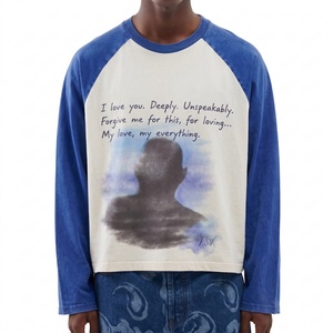 เสื้อยืดแขนยาวแบบแร็กแลน พิมพ์ลายกราฟิก สตรีทแวร์ ผู้ผลิต OEM ขายส่ง ผ้าคอตตอนหนานุ่ม ยูนิเซ็กส์ รุ่น TKAN6621 - Product Image 2