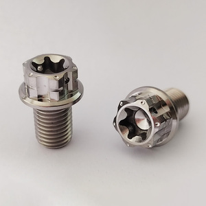 Gr5 Titan Bu Lông M10 * 15Mm Nhà Máy Giá <span class=keywords><strong>Torx</strong></span> Đầu Mặt Bích Bu Lông Chất Lượng Cao <span class=keywords><strong>Hex</strong></span> Ổ Cắm Ốc Vít - Product Image 2