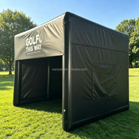 Tente de golf gonflable personnalisée pour enfants, simulateur portable pour l'intérieur et l'extérieur, jeu et entraînement en plein air, avec balles et clubs de golf pour événements et locations